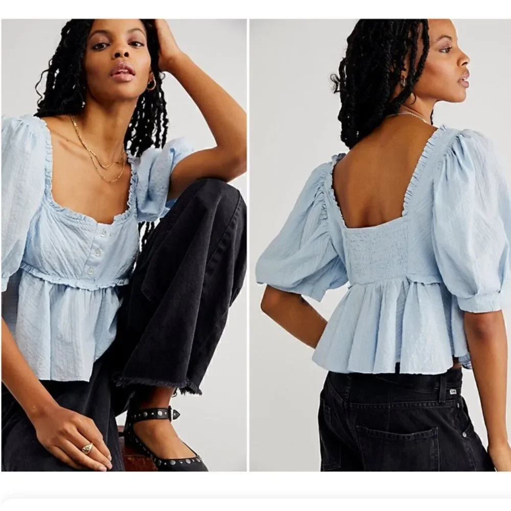 Free People Leave It To Me Top Size S/P